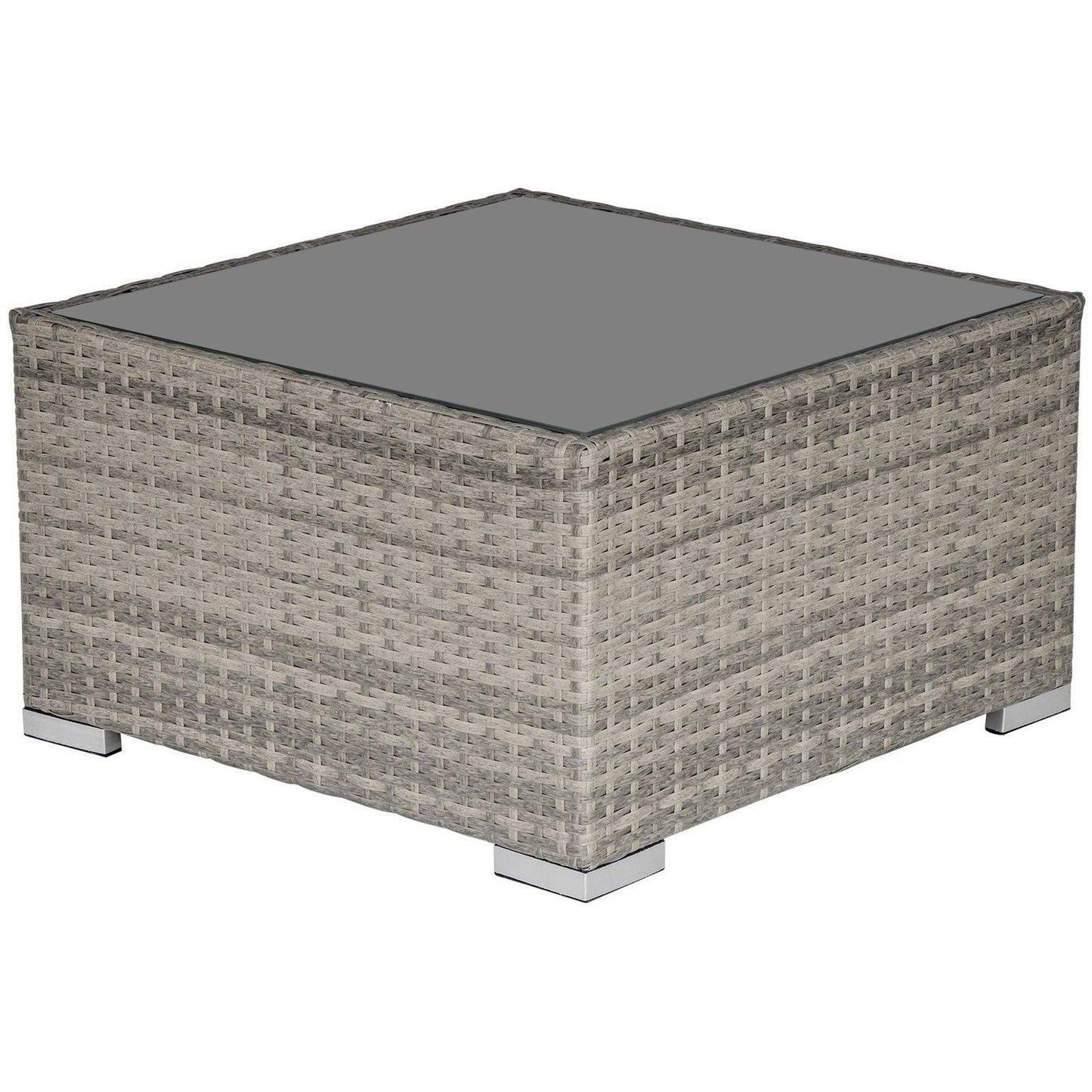 Square PE Wicker Rattan Table