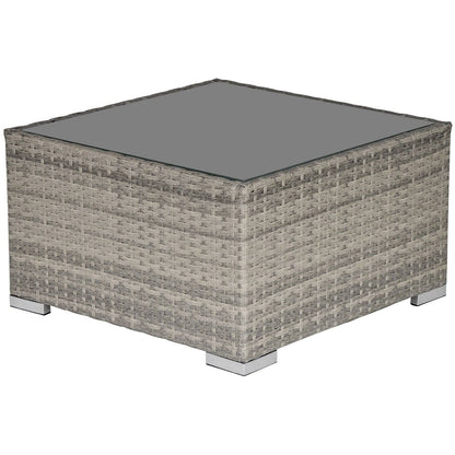 Square PE Wicker Rattan Table