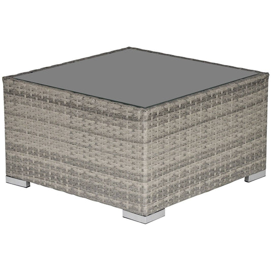 Square PE Wicker Rattan Table