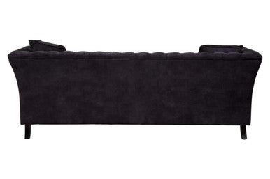 3 Seater Grey Velvet Sofa, Sabrina