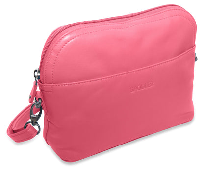 SADDLER BROOKLYN Leather Zip Top Handbag - Adjustable  Shoulder Strap, Multiple Pockets - RFID Protected