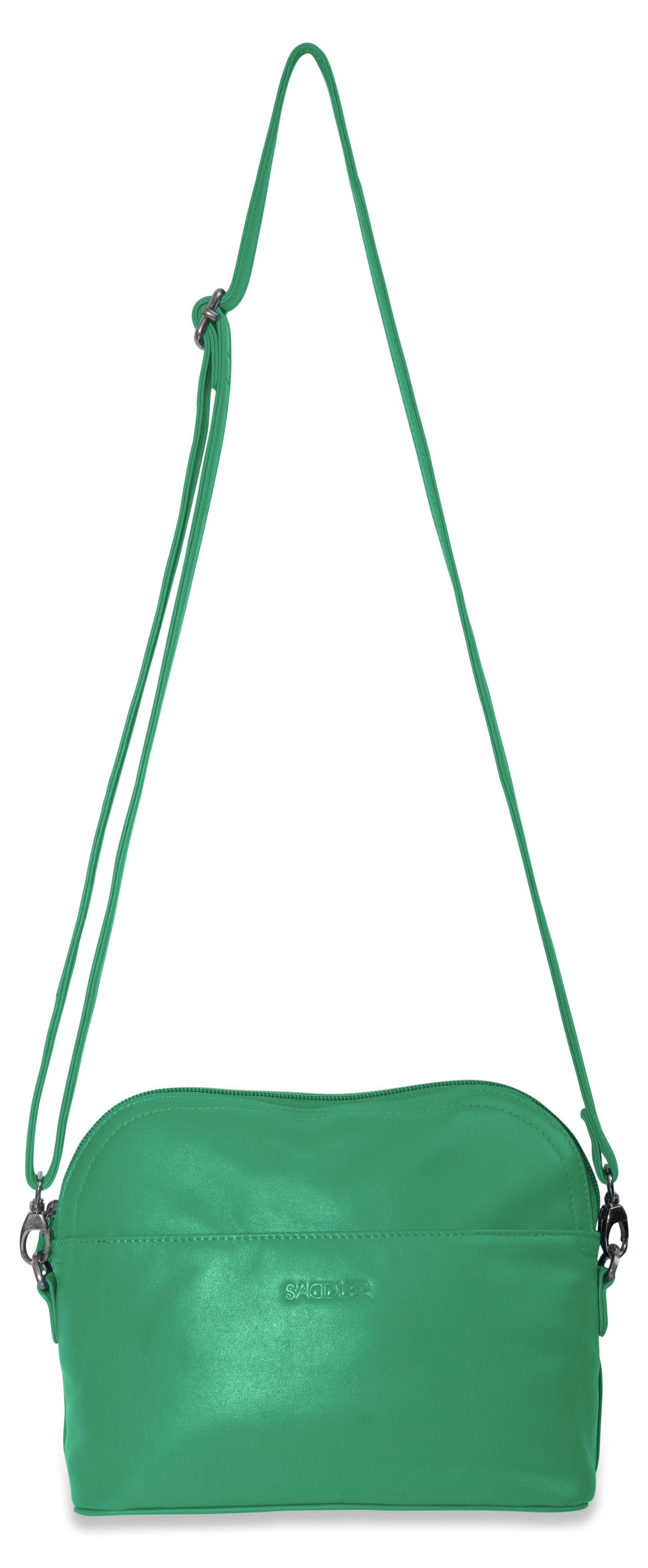 SADDLER BROOKLYN Leather Zip Top Handbag - Adjustable  Shoulder Strap, Multiple Pockets - RFID Protected