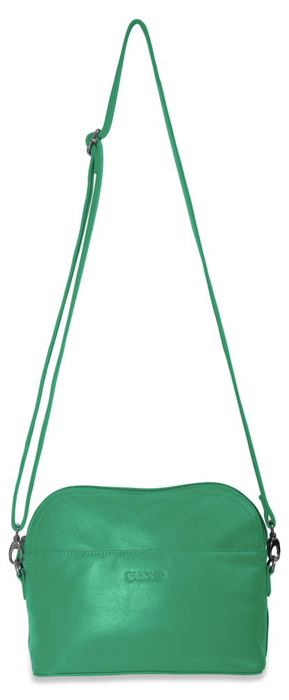 SADDLER BROOKLYN Leather Zip Top Handbag - Adjustable  Shoulder Strap, Multiple Pockets - RFID Protected