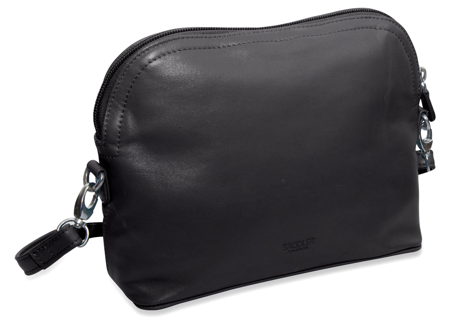 SADDLER BROOKLYN Leather Zip Top Handbag - Adjustable  Shoulder Strap, Multiple Pockets - RFID Protected