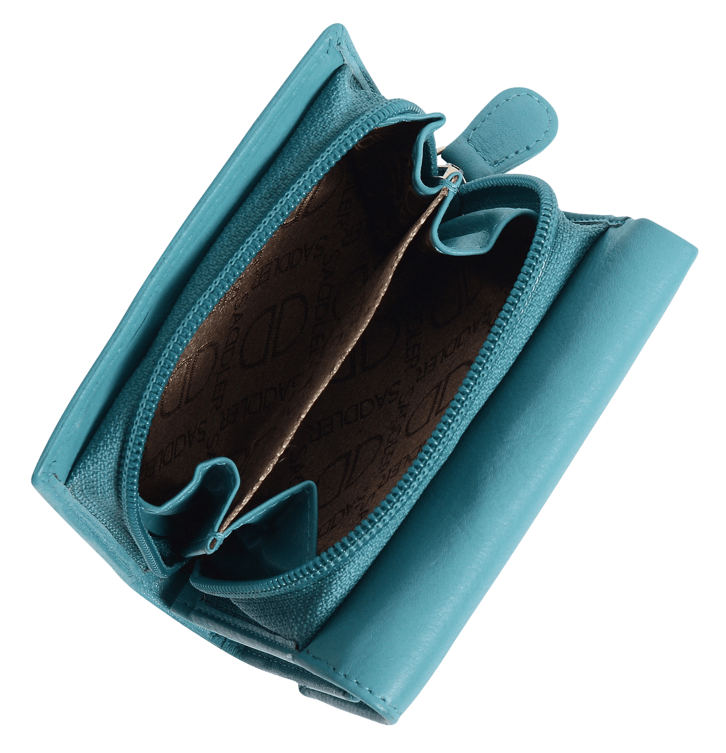 SADDLER CARLA Handmade Leather Compact Trifold Purse – RFID Protected | 5 Card Slots, ID Window & Zipped Coin Pocket | Gift Boxed