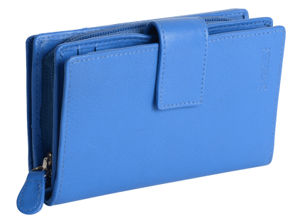 SADDLER GEORGIE Leather Double-Sided Purse - 13 Card Slots, Generous Space for Notes and Coins - RFID Protected