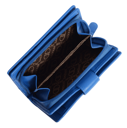SADDLER GEORGIE Leather Double-Sided Purse - 13 Card Slots, Generous Space for Notes and Coins - RFID Protected