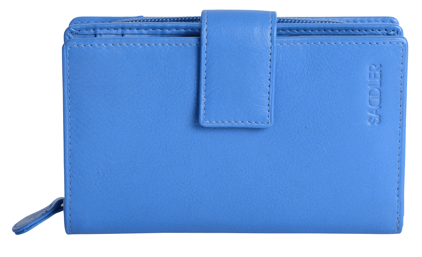 SADDLER GEORGIE Leather Double-Sided Purse - 13 Card Slots, Generous Space for Notes and Coins - RFID Protected
