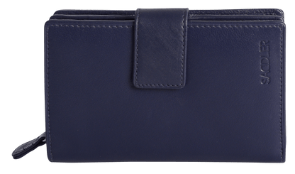 SADDLER GEORGIE Leather Double-Sided Purse - 13 Card Slots, Generous Space for Notes and Coins - RFID Protected