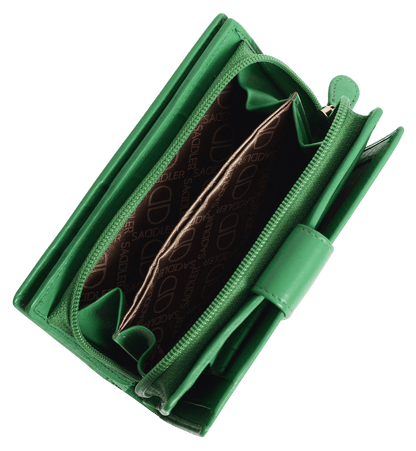 SADDLER GEORGIE Leather Double-Sided Purse - 13 Card Slots, Generous Space for Notes and Coins - RFID Protected