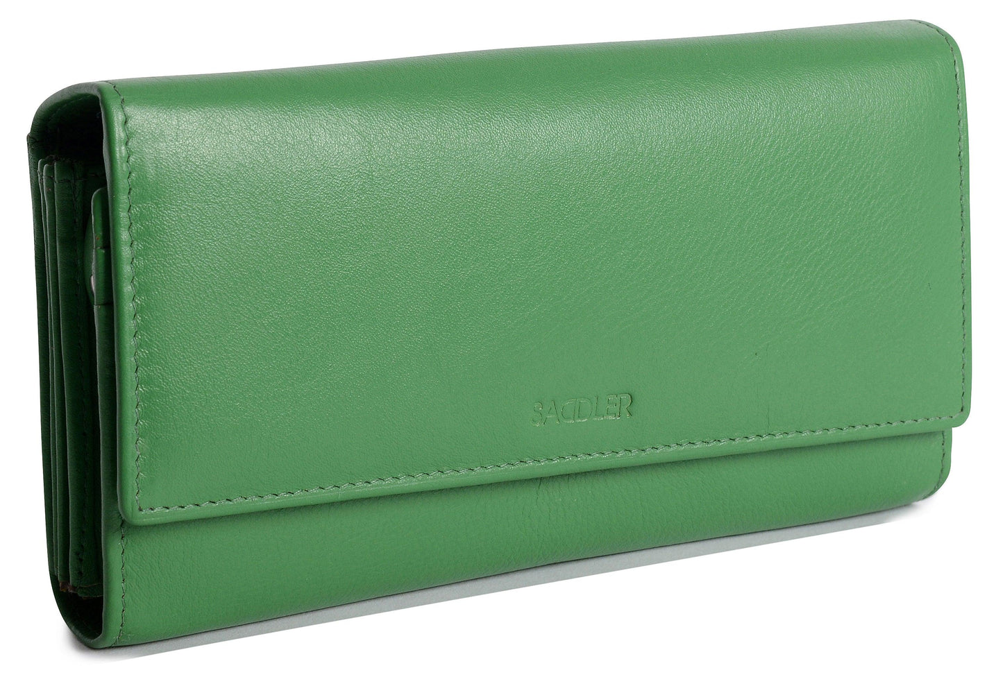 Large Leather Multi-Section Purse "Grace" – Handmade by Saddler | RFID Protected & Gift Boxed