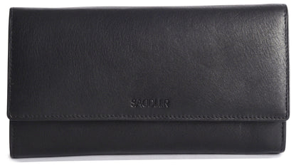 Large Leather Multi-Section Purse "Grace" – Handmade by Saddler | RFID Protected & Gift Boxed