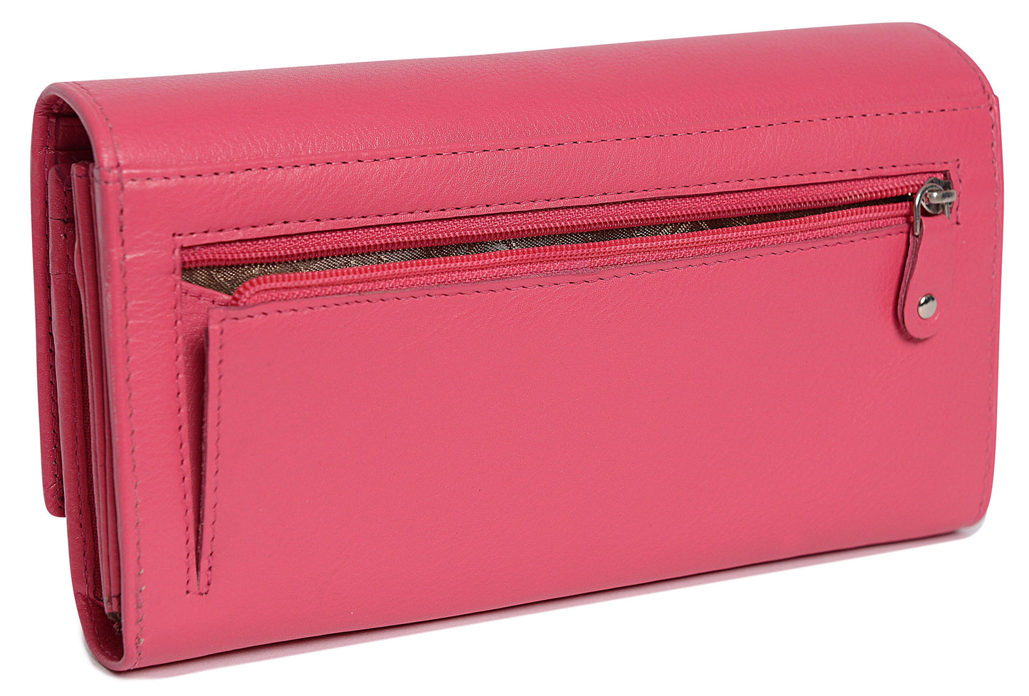 Large Leather Multi-Section Purse "Grace" – Handmade by Saddler | RFID Protected & Gift Boxed