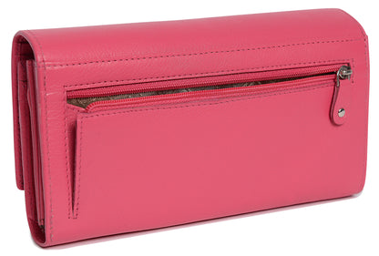 Large Leather Multi-Section Purse "Grace" – Handmade by Saddler | RFID Protected & Gift Boxed