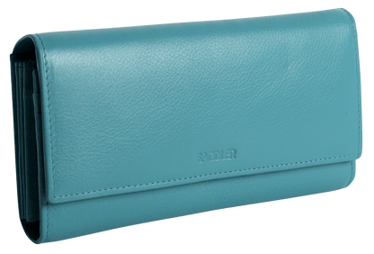 Large Leather Multi-Section Purse "Grace" – Handmade by Saddler | RFID Protected & Gift Boxed