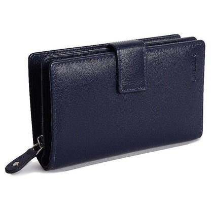 Mid-Size Leather Purse Wallet  "Holly" – Handmade by Saddler | RFID Protected & Gift Boxed