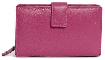 Mid-Size Leather Purse Wallet  "Holly" – Handmade by Saddler | RFID Protected & Gift Boxed