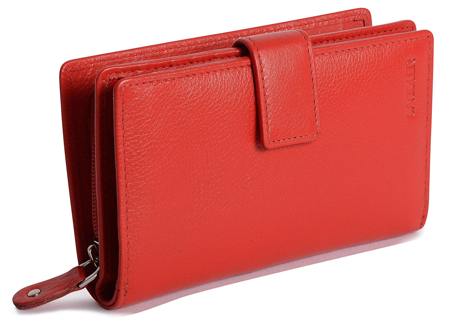 Mid-Size Leather Purse Wallet  "Holly" – Handmade by Saddler | RFID Protected & Gift Boxed