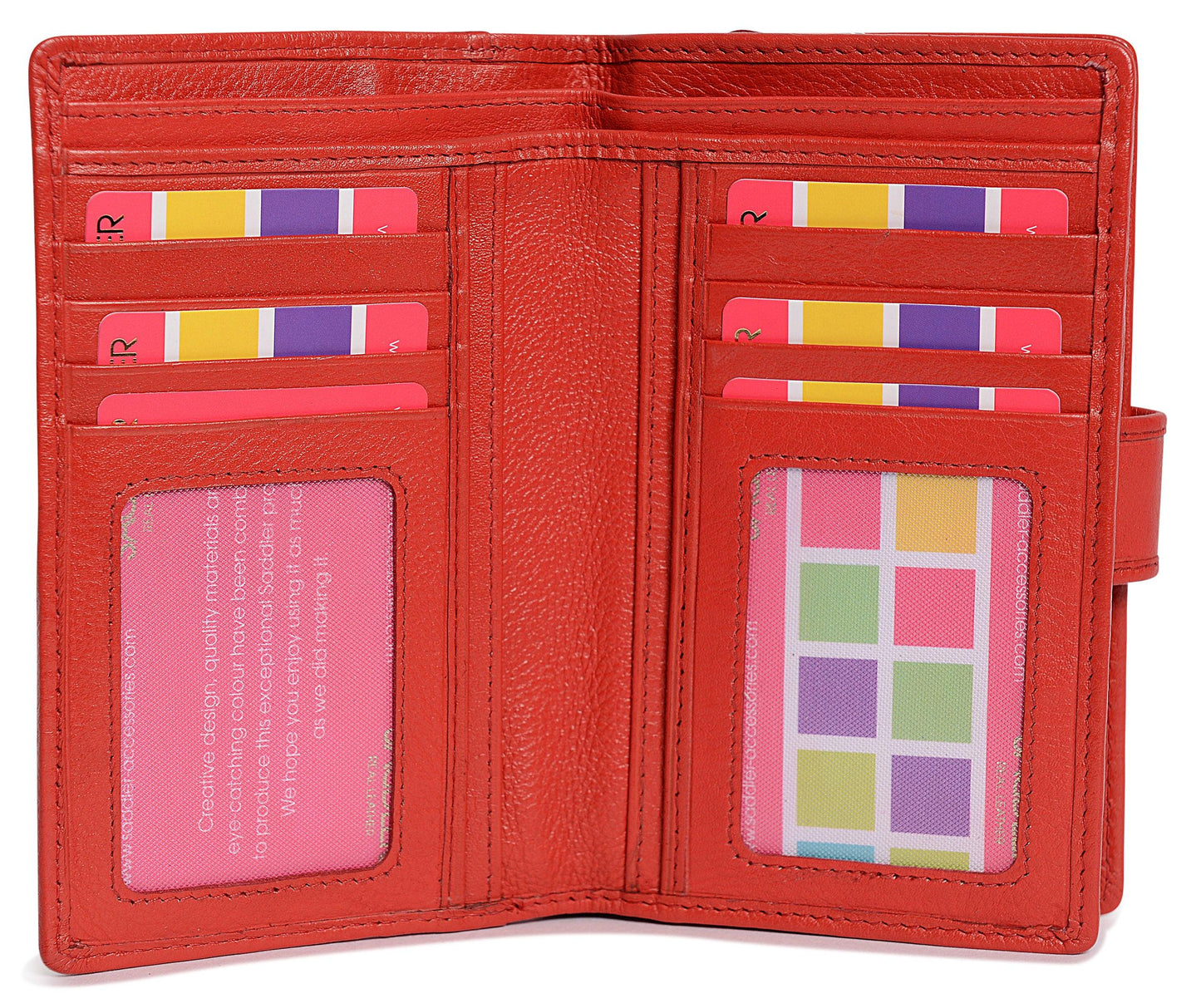 Mid-Size Leather Purse Wallet  "Holly" – Handmade by Saddler | RFID Protected & Gift Boxed