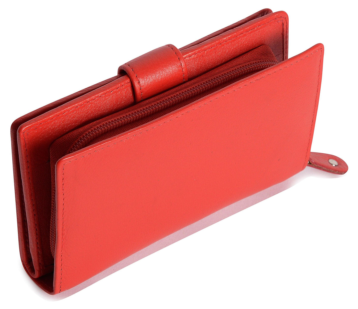 Mid-Size Leather Purse Wallet  "Holly" – Handmade by Saddler | RFID Protected & Gift Boxed