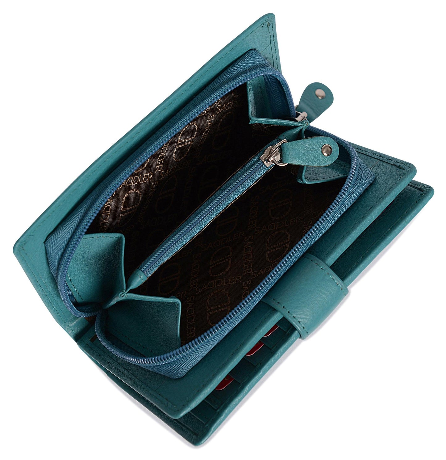 Mid-Size Leather Purse Wallet  "Holly" – Handmade by Saddler | RFID Protected & Gift Boxed