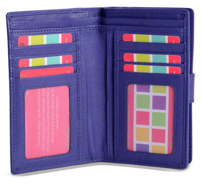 Mid-Size Leather Purse Wallet  "Holly" – Handmade by Saddler | RFID Protected & Gift Boxed