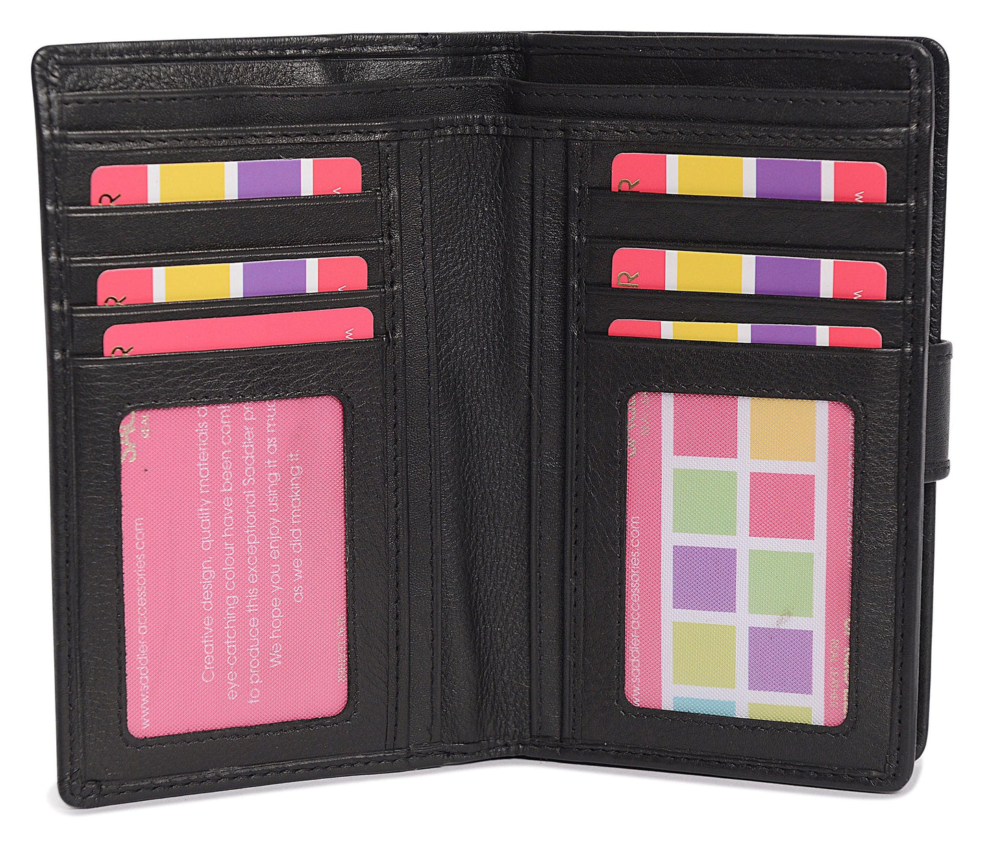 Mid-Size Leather Purse Wallet  "Holly" – Handmade by Saddler | RFID Protected & Gift Boxed