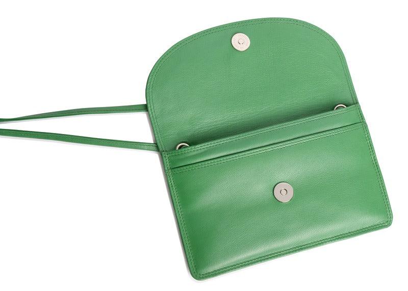 SADDLER ISABELLE Leather Slimline Crossbody Bag - Adjustable Strap, Multiple Pockets, Magnetic Closure - RFID Protected