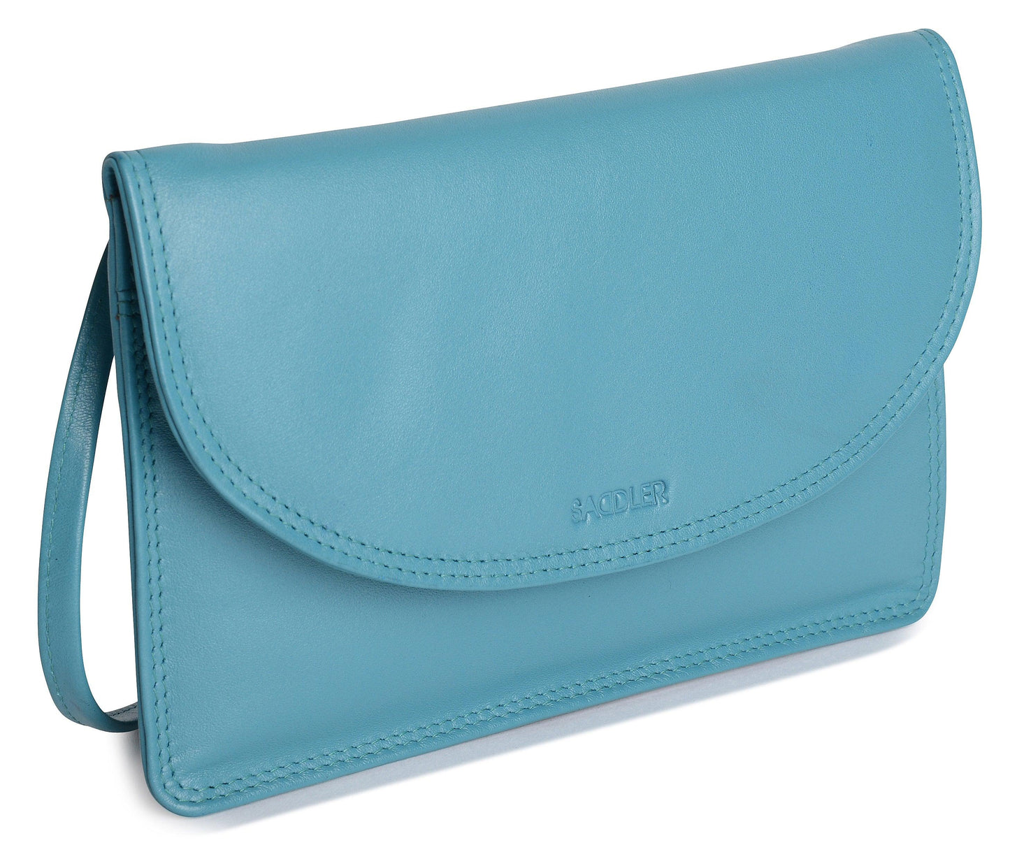 SADDLER ISABELLE Leather Slimline Crossbody Bag - Adjustable Strap, Multiple Pockets, Magnetic Closure - RFID Protected