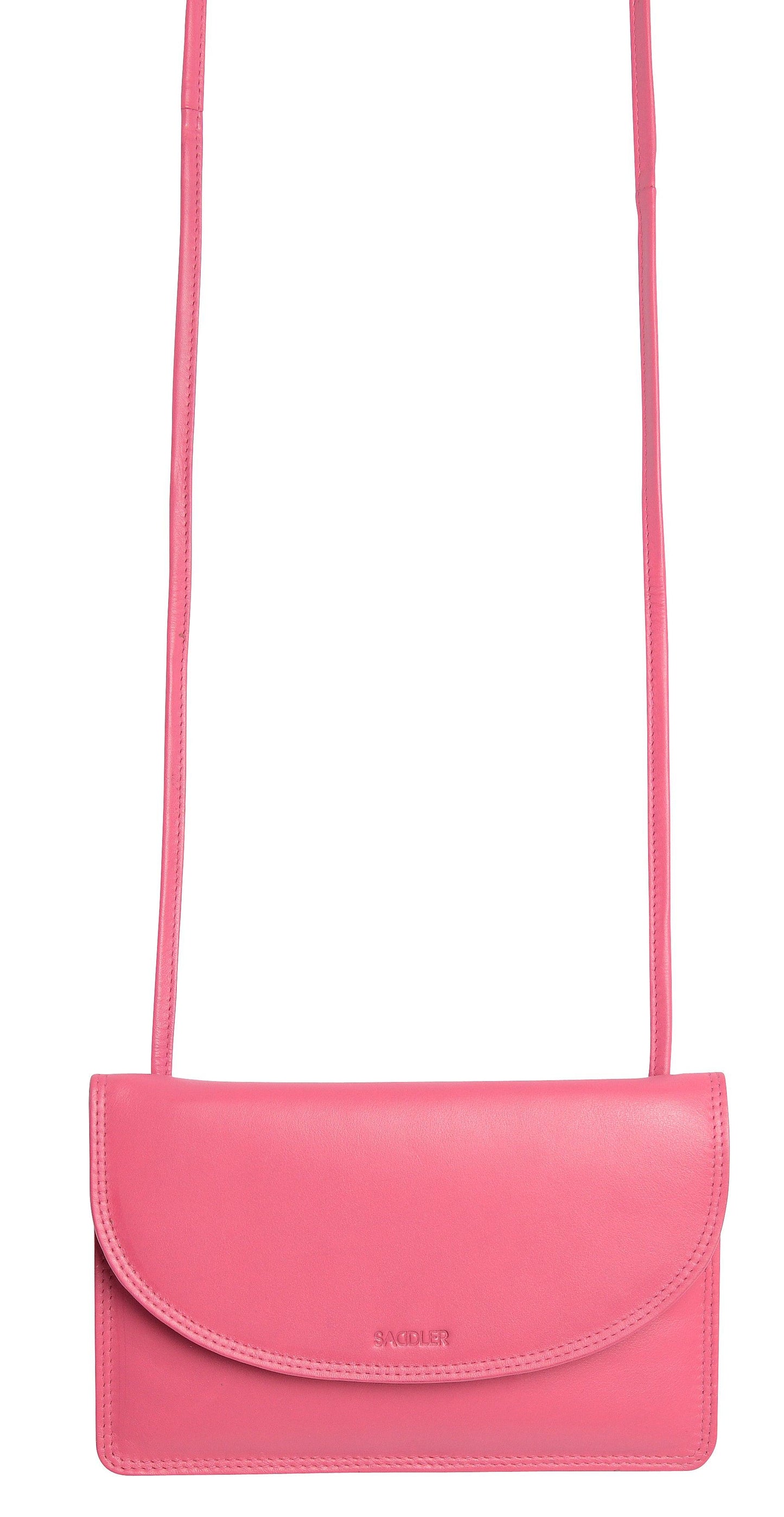 SADDLER ISABELLE Leather Slimline Crossbody Bag - Adjustable Strap, Multiple Pockets, Magnetic Closure - RFID Protected