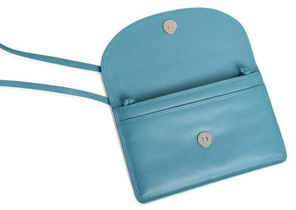 SADDLER ISABELLE Leather Slimline Crossbody Bag - Adjustable Strap, Multiple Pockets, Magnetic Closure - RFID Protected