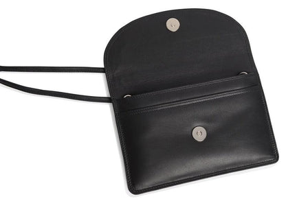 SADDLER ISABELLE Leather Slimline Crossbody Bag - Adjustable Strap, Multiple Pockets, Magnetic Closure - RFID Protected