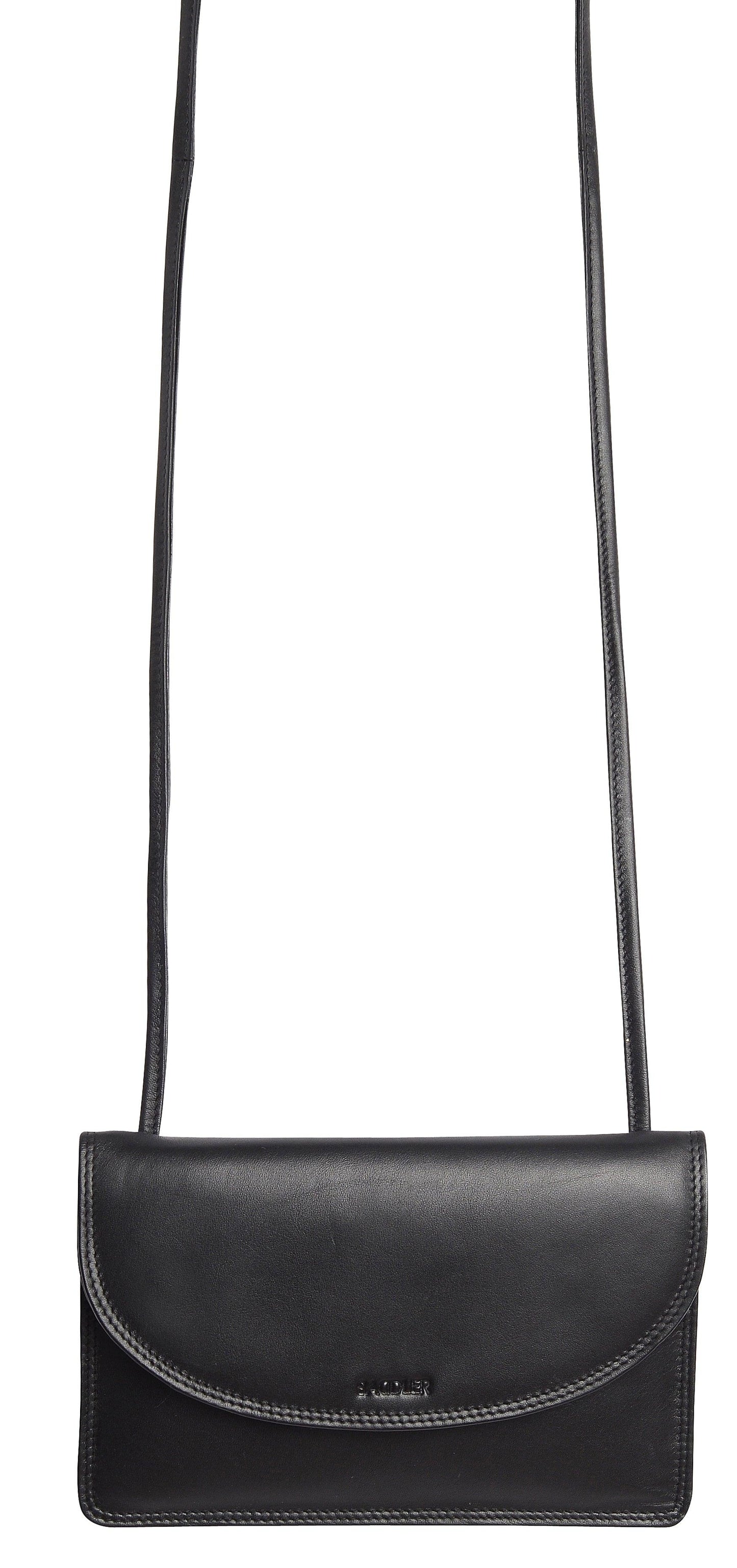 SADDLER ISABELLE Leather Slimline Crossbody Bag - Adjustable Strap, Multiple Pockets, Magnetic Closure - RFID Protected