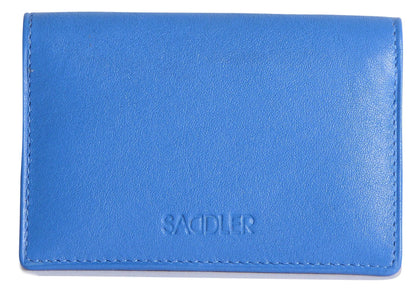 SADDLER JESSICA Leather Credit Card Holder with RFID Protection - 2 Sections and ID Window