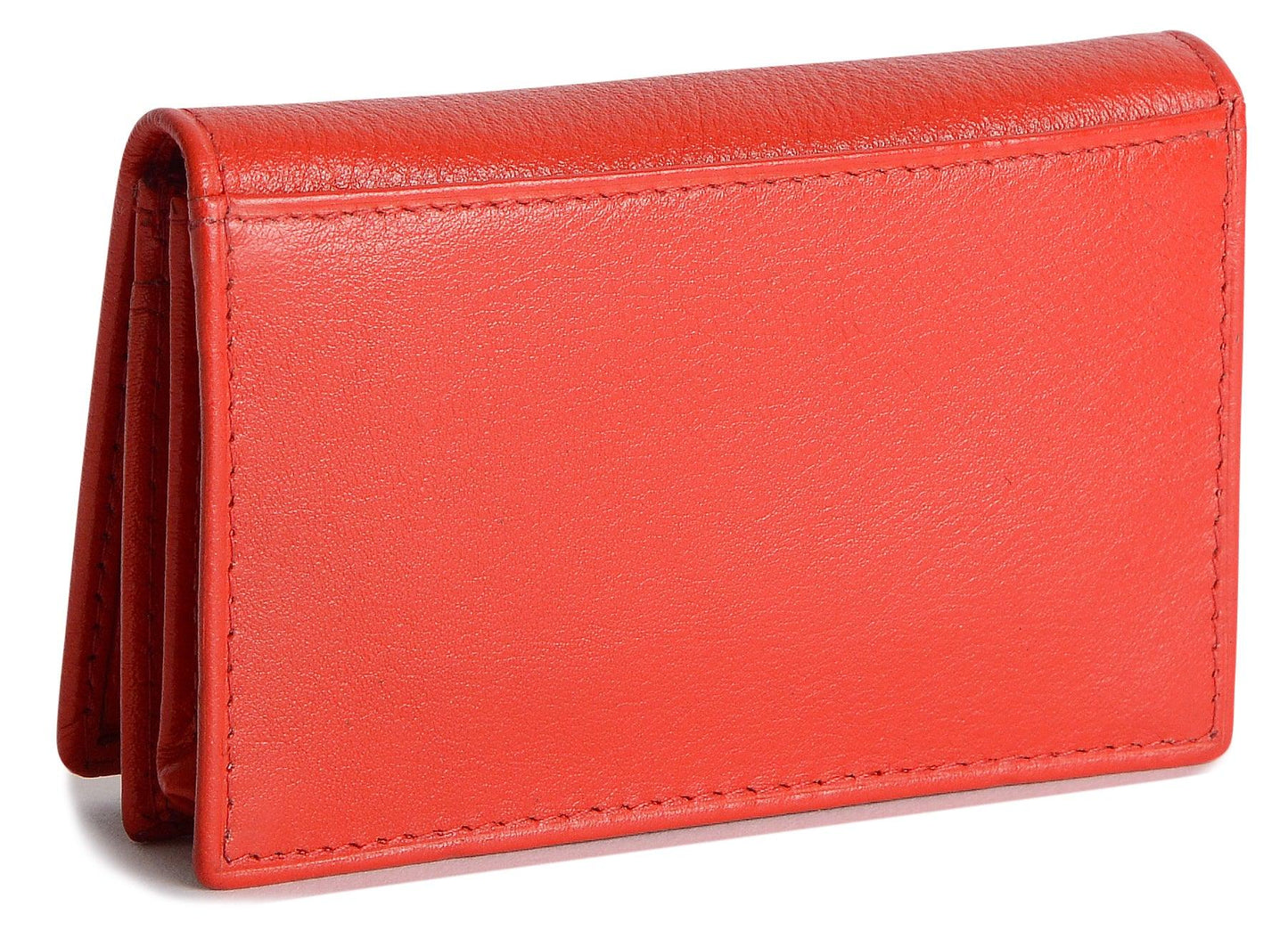 SADDLER JESSICA Leather Credit Card Holder with RFID Protection - 2 Sections and ID Window