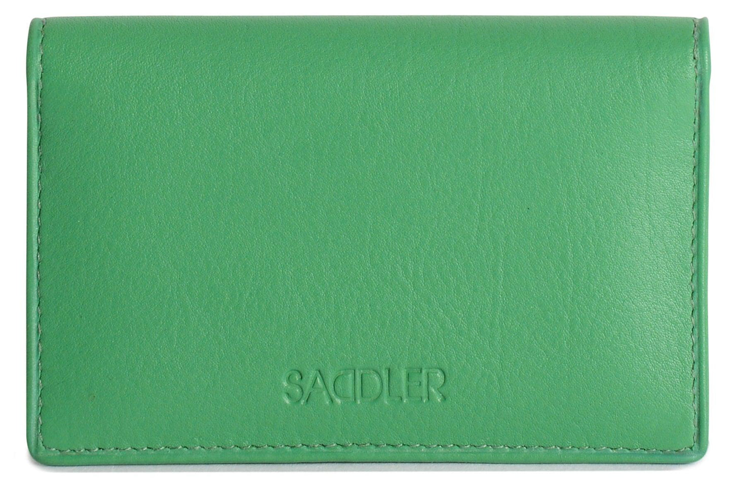 SADDLER JESSICA Leather Credit Card Holder with RFID Protection - 2 Sections and ID Window