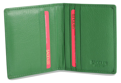 Compact Leather Card Wallet "Lexi" – Handmade by Saddler | RFID Protected & Gift Boxed
