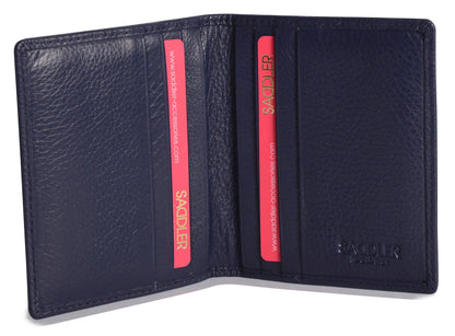 Compact Leather Card Wallet "Lexi" – Handmade by Saddler | RFID Protected & Gift Boxed