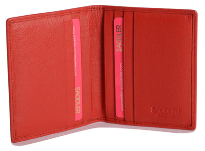 Compact Leather Card Wallet "Lexi" – Handmade by Saddler | RFID Protected & Gift Boxed