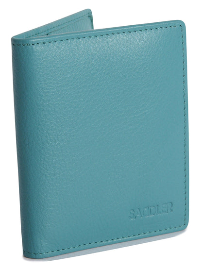 Compact Leather Card Wallet "Lexi" – Handmade by Saddler | RFID Protected & Gift Boxed