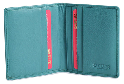 Compact Leather Card Wallet "Lexi" – Handmade by Saddler | RFID Protected & Gift Boxed