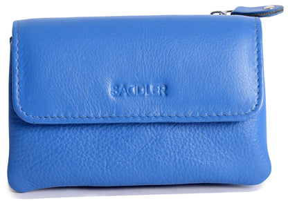 Spacious Leather Purse "Lily" – Handmade by Saddler | RFID Protected & Gift Boxed | Triple Gusset Design for Cards, Coins & Keys