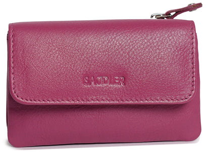 Spacious Leather Purse "Lily" – Handmade by Saddler | RFID Protected & Gift Boxed | Triple Gusset Design for Cards, Coins & Keys