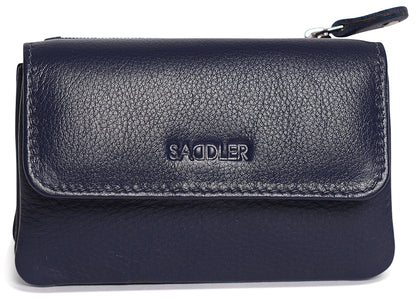 Spacious Leather Purse "Lily" – Handmade by Saddler | RFID Protected & Gift Boxed | Triple Gusset Design for Cards, Coins & Keys
