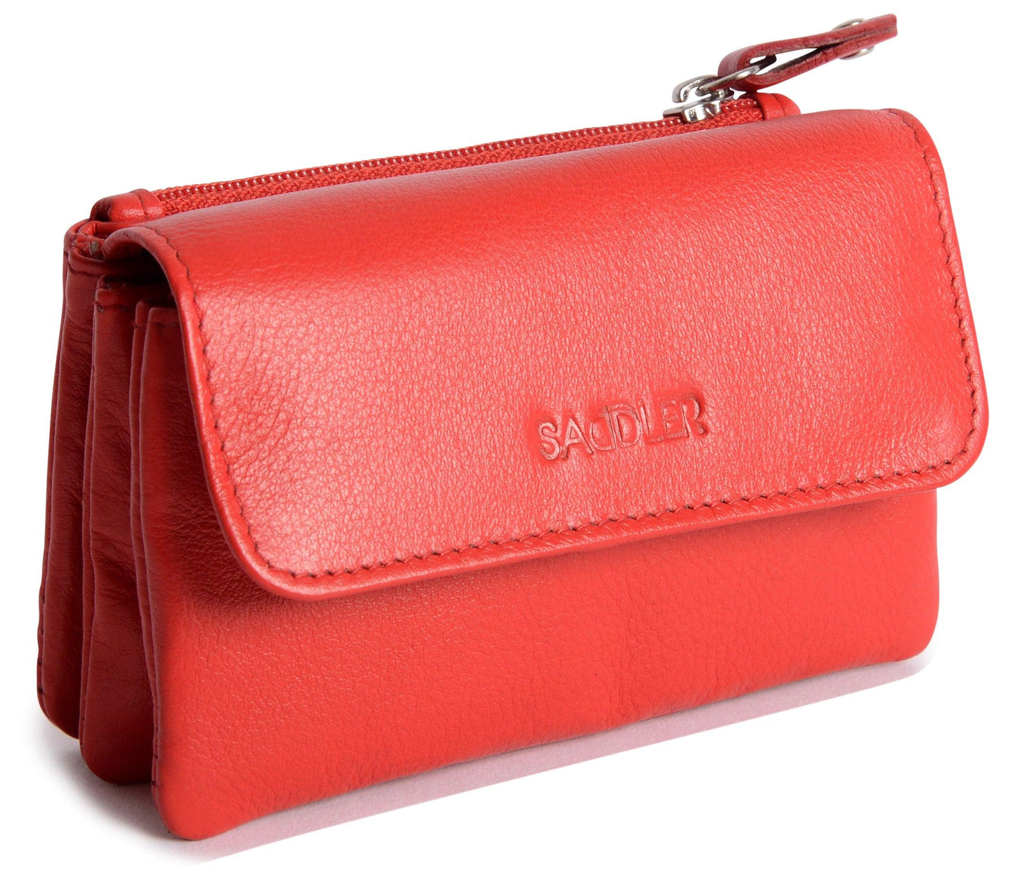 Spacious Leather Purse "Lily" – Handmade by Saddler | RFID Protected & Gift Boxed | Triple Gusset Design for Cards, Coins & Keys