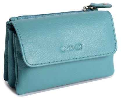 Spacious Leather Purse "Lily" – Handmade by Saddler | RFID Protected & Gift Boxed | Triple Gusset Design for Cards, Coins & Keys