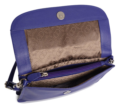 SADDLER Olivia 3-Section Leather Crossbody Bag & Clutch – Compact & Stylish - Gift Boxed