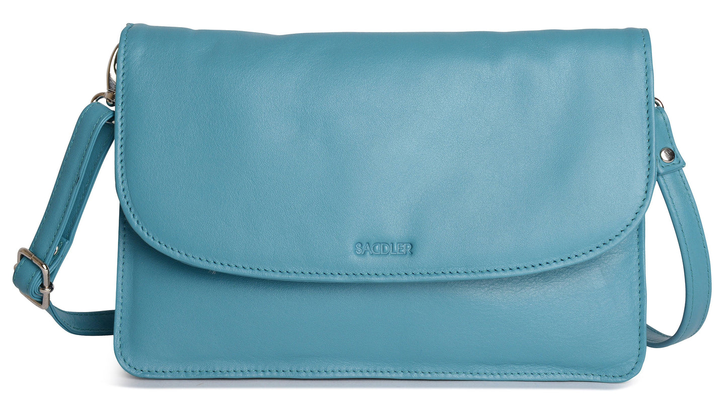 SADDLER Olivia 3-Section Leather Crossbody Bag & Clutch – Compact & Stylish - Gift Boxed