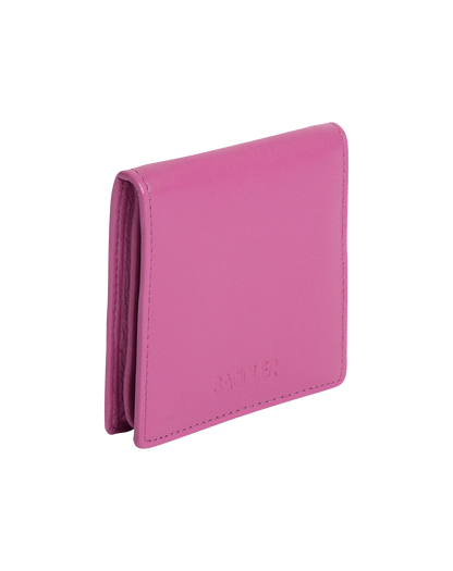 SADDLER POPPY Leather Square Mini Tray Purse