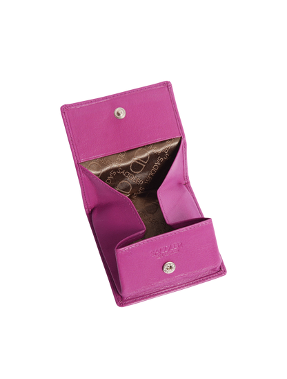 SADDLER POPPY Leather Square Mini Tray Purse